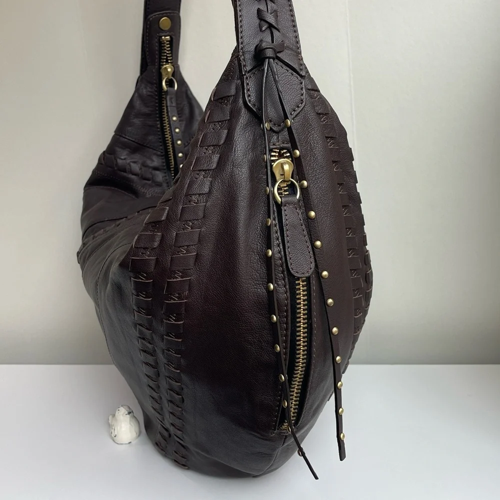 orYANY Tori Washed Lamb Leather Hobo Bag